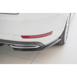 Накладки сплиттеры боковые на задний бампер на Skoda Superb III рестайл